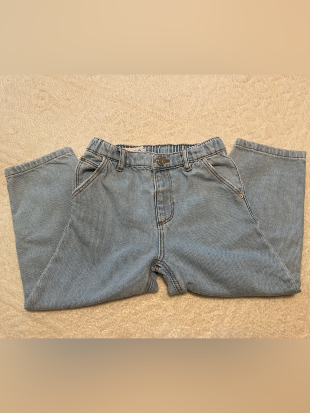 Kids Light Blue Denim Jeans - Classic Relaxed Fit size 4